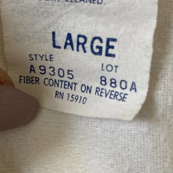 Weather Tamer Jacket Mens Size Large Windbreaker‎ White Style A9305 Vtg Lined - Picture 15 of 16